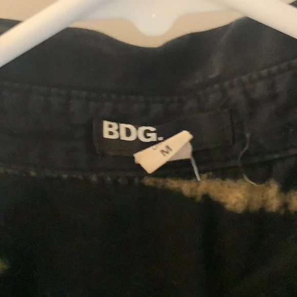 BDG - Black/Tan Tie Dye Button Down - Picture 2 of 2